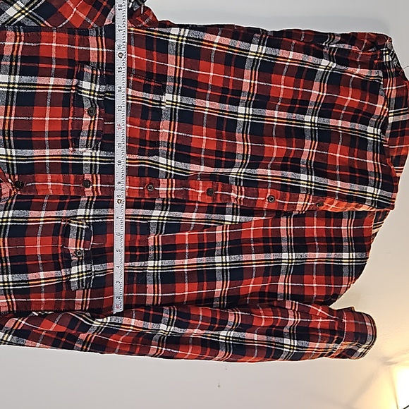 Urban Pipeline Longsleeve Flannel Red and Blue Medium - Picture 5 of 9